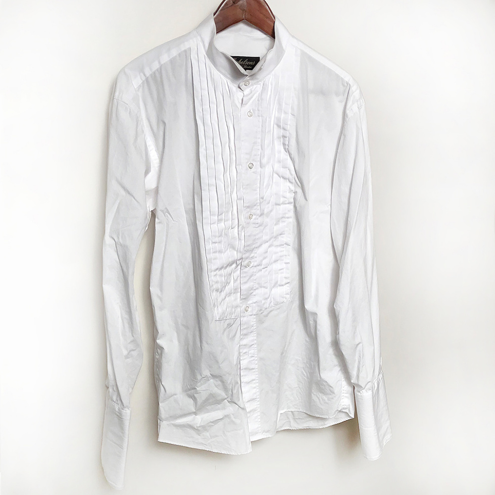 Wing collar Men's dress shirt-16 1/2 34/35 Large